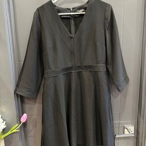 Banana Republic Elegant Black V-Neck Dress